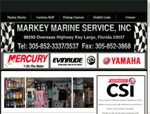 Tablet Screenshot of markeymarine.com